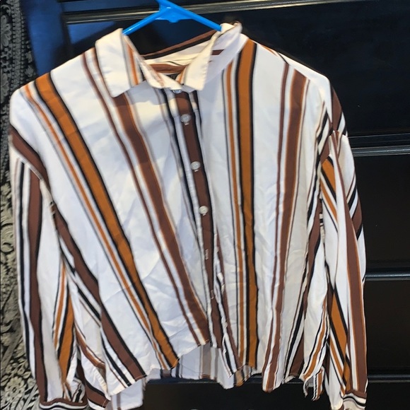 A striped button up - Picture 1 of 3